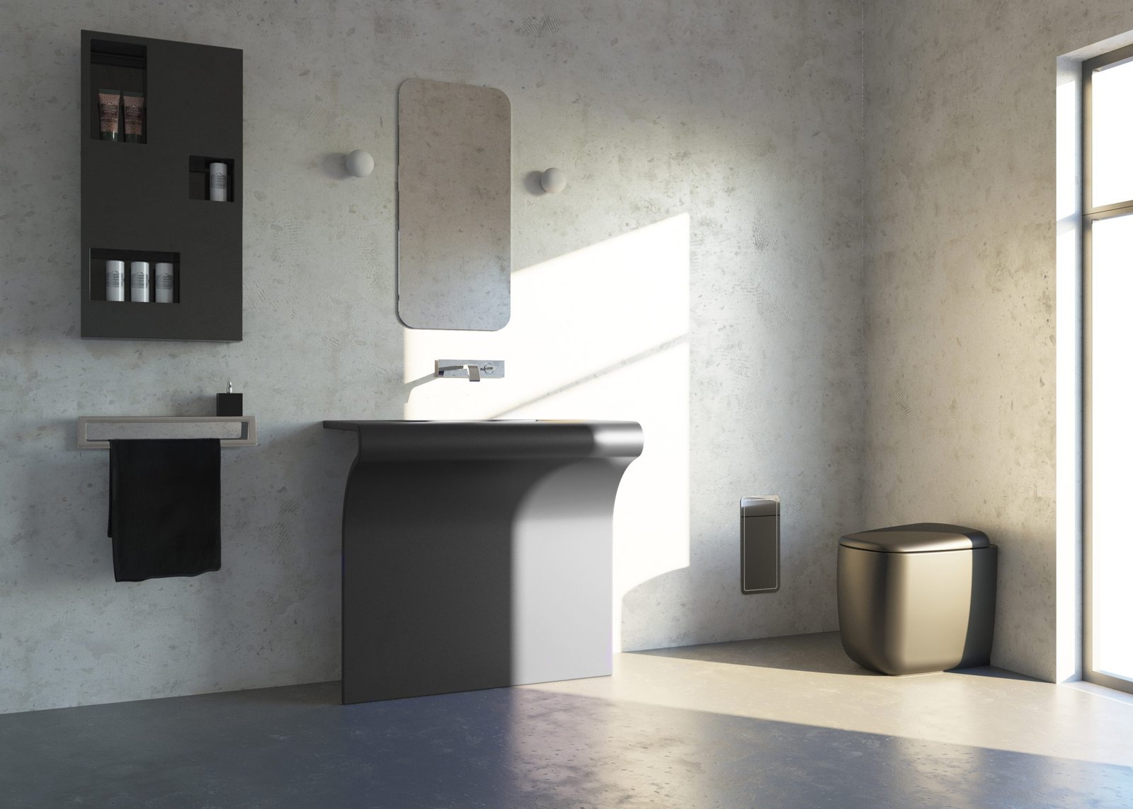 Stainless Steel Hotel Bathroom Furniture