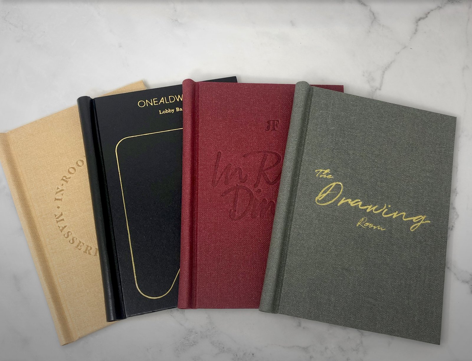 Luxury Hotel Menu Covers / Hotel Restaurant Menu Covers / Hotel Guest Information Folders