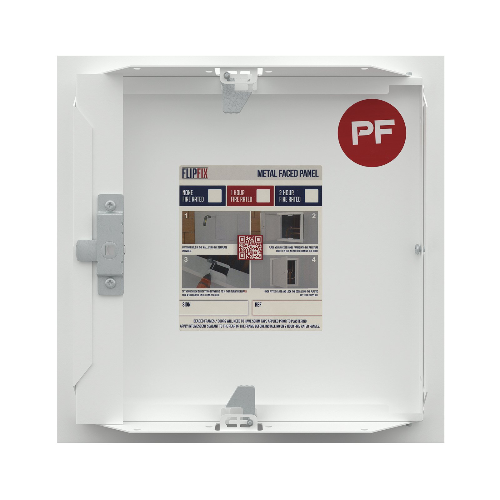 FlipFix - Metal Door Picture Frame – 1 Hour Fire Rated - Hotel Design