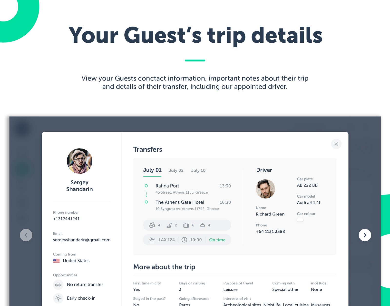 Luxury Hotel Guest Pickups