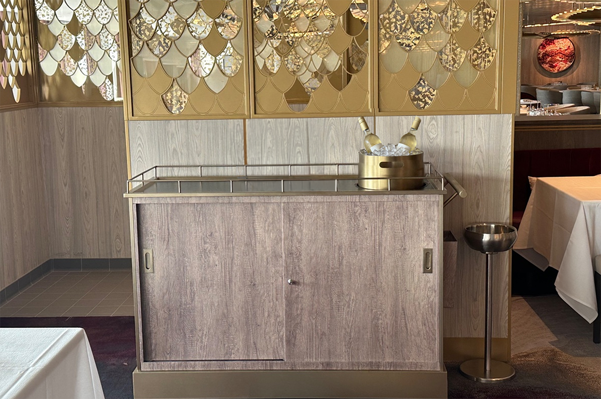 Weaver Manufacturing Delivers Custom Luxury Wine Trolley for Premium Dining