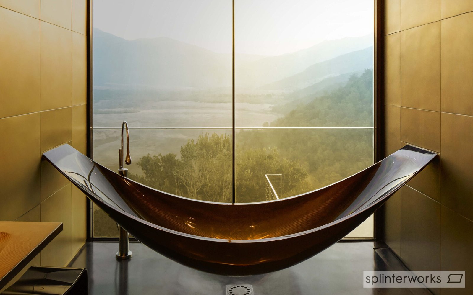 Hammock Bathtubs And Sculptural Slides For Hospitality Spaces